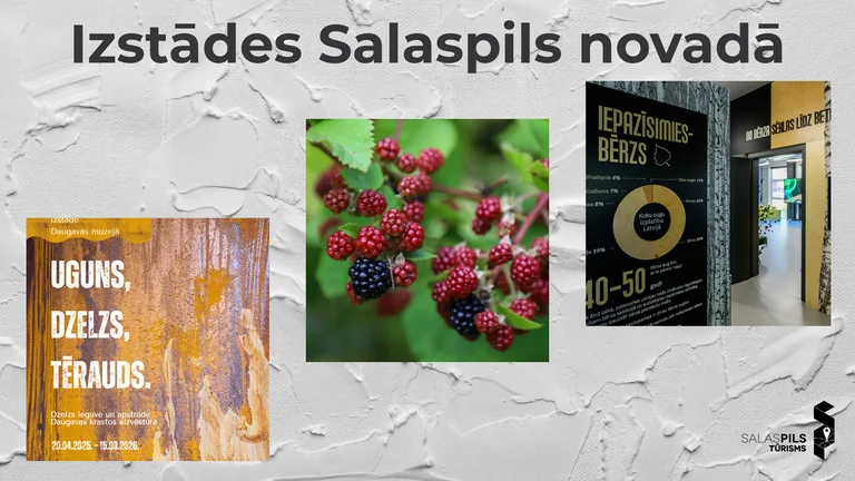 Salaspilī četras izstādes — tuvākais termiņš jūnijā